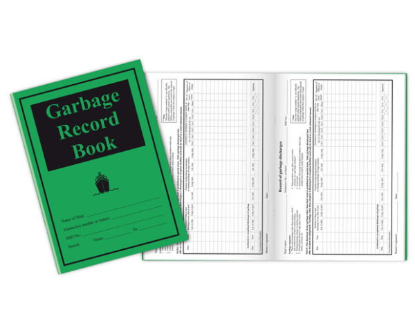 Garbage Record Book A SPE Europe Specialists In Safety