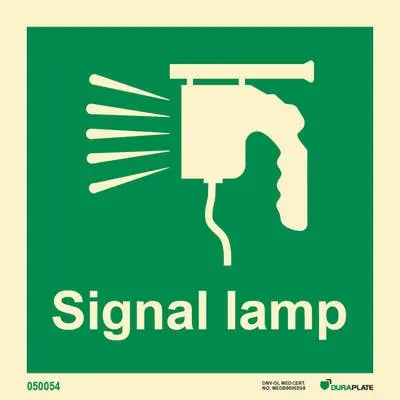 Emergency equipment sign signal lamp