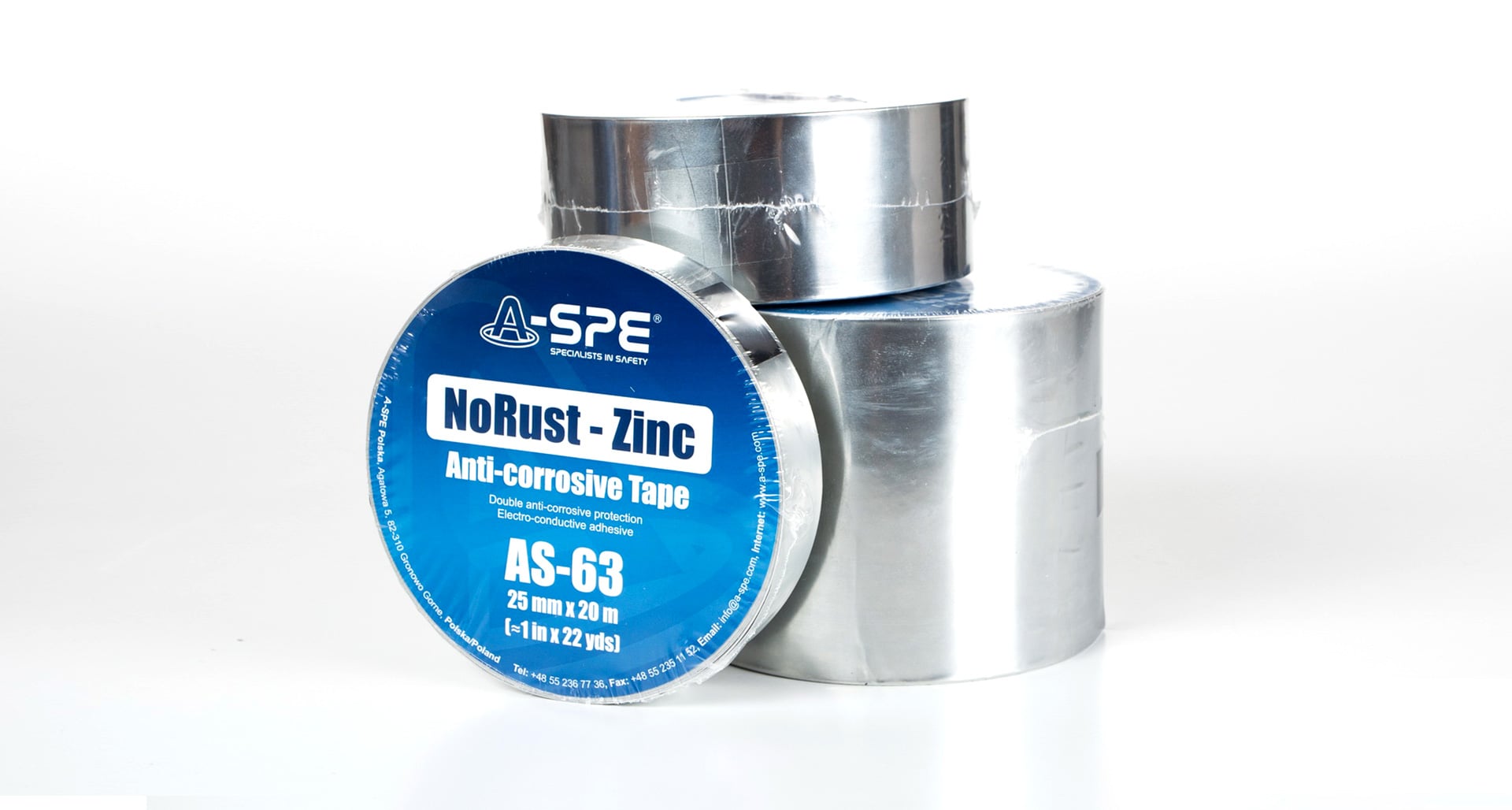 3 rolls of zinc anti-corrosive tape
