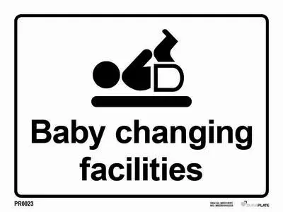 Information sign baby changing facilities