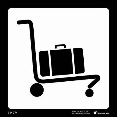 Marine Terminal and Airport Sign baggage carts