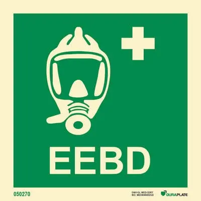 Emergency equipment sign EEBD