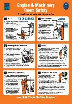 Engine room and machinery safety poster - A-SPE Europe - Specialists in ...