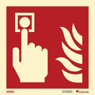 Fire fighting equipment sign fire alarm call point