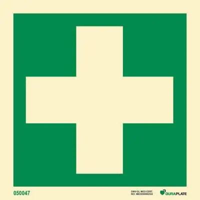 Emergency equipment sign first aid