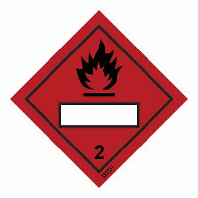 Hazard labelling symbol Flammable gas