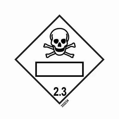 Hazard labelling symbol Toxic gas