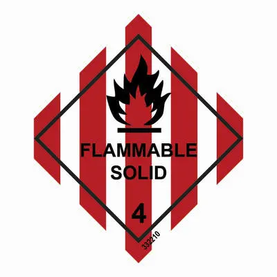 Hazard labelling symbol Flammable solid