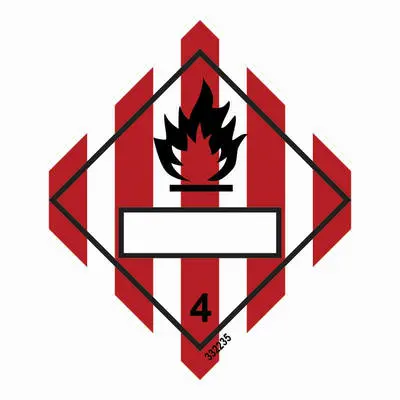 Hazard labelling symbol Flammable solid