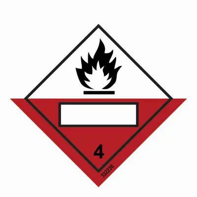 Hazard labelling symbol Spontaneously combustible