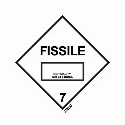 Hazard labelling symbol Fissile
