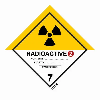 Hazard labelling symbol Radioactive category 2