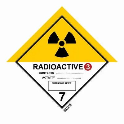 Hazard labelling symbol Radioactive category 3