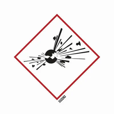 Hazard labelling symbol Explosive