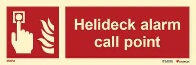 Fire fighting equipment sing helideck alarm call point