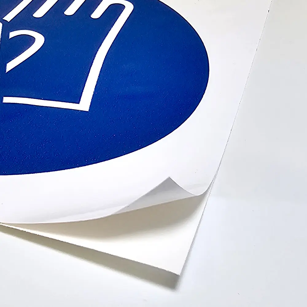 overprinted white vinyl foil