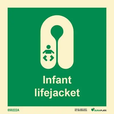 Lifesaving Sign infant lifejacket