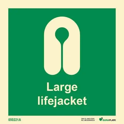 Lifesaving Sign large lifejacket