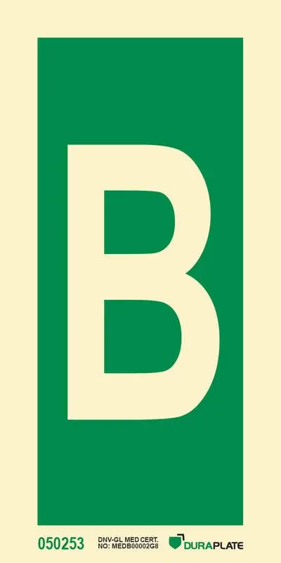 Lifesaving Sign letter B