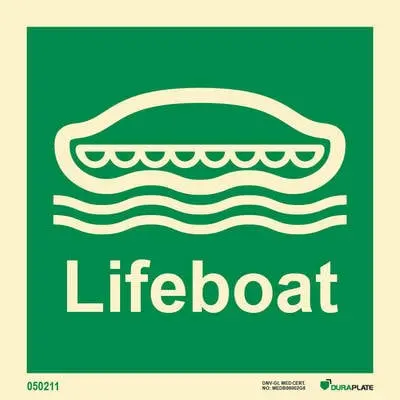 Lifesaving Sign Lifeboat