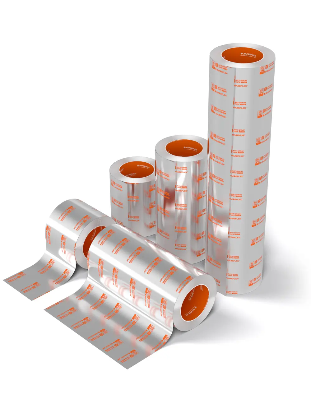five rolls of antispray tape for antisplashing antisplashing