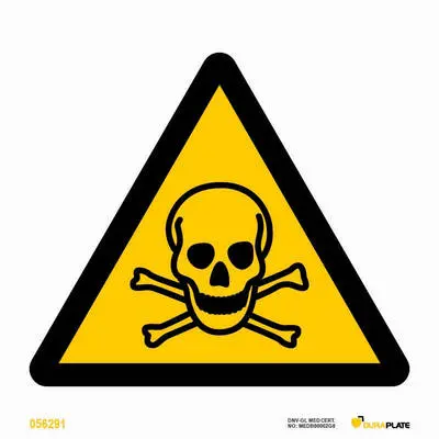 Poison toxic warning sign