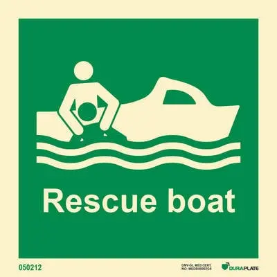 Lifesaving Sign rescue boat