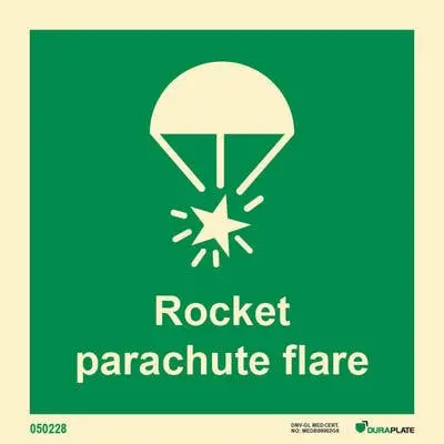 Lifesaving Sign rocket parachute flare