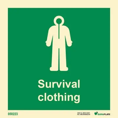Lifesaving Sign survival clothing