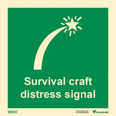 Lifesaving Sign survival craft distress signal