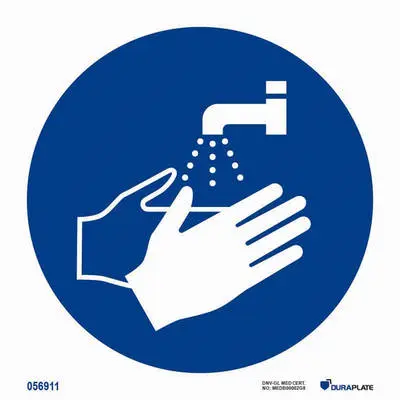 Mandatory sign wash hands